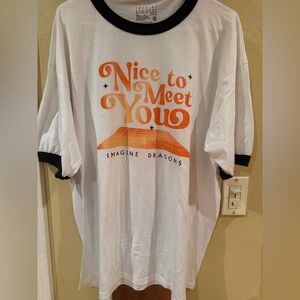 Imagine Dragons “Nice to Meet You” Ringer T-Shirt – Size XXL